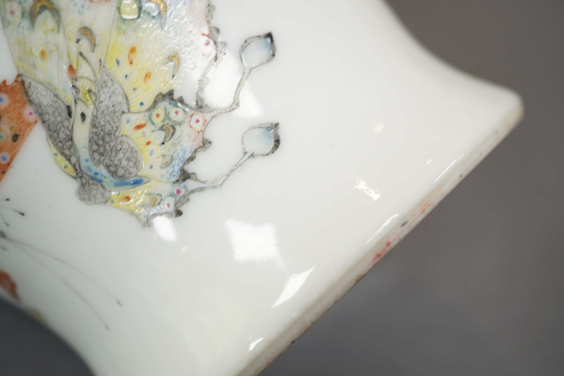 A Chinese enamelled porcelain ‘Hundred Butterfly’ vase, Qianlong mark, Republic period